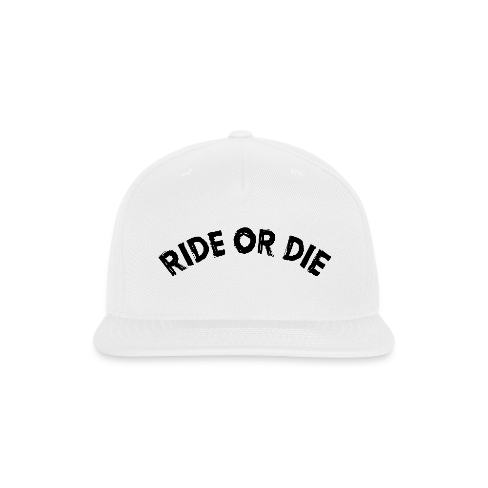 The "Ellie" Frenemies Snapback Hat - white
