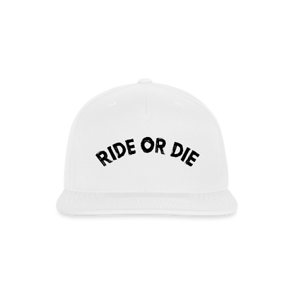 The "Ellie" Frenemies Snapback Hat - white