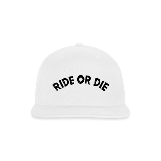The "Ellie" Frenemies Snapback Hat - white