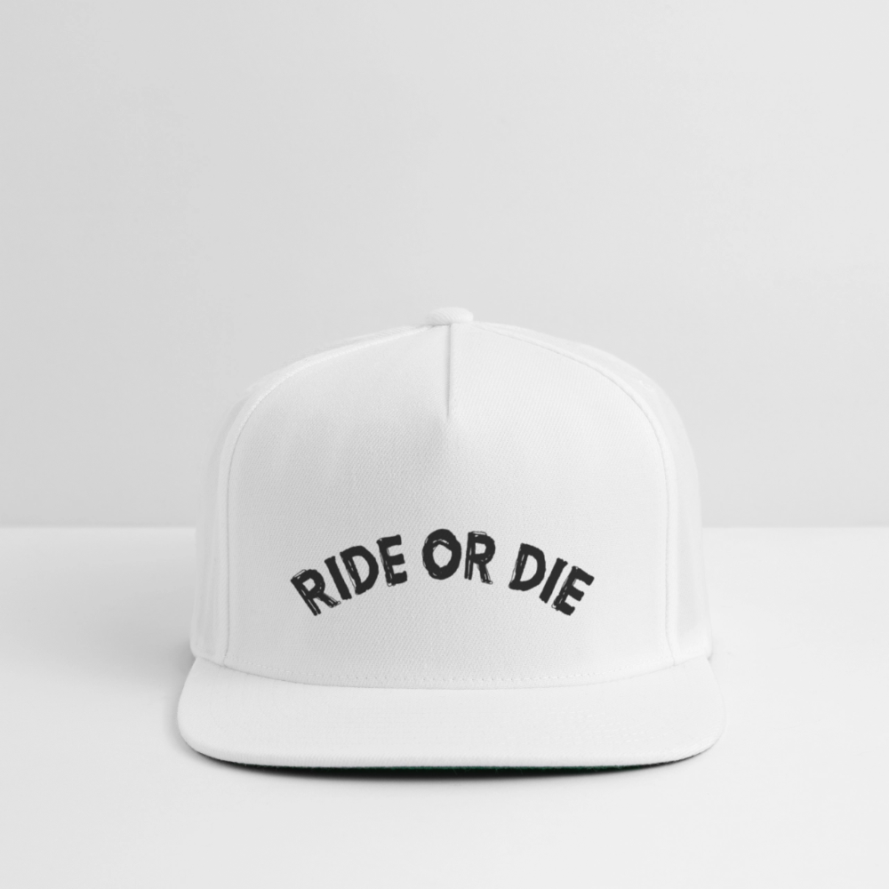 The "Ellie" Frenemies Snapback Hat - white
