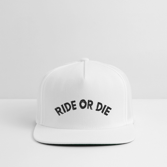 The "Ellie" Frenemies Snapback Hat - white